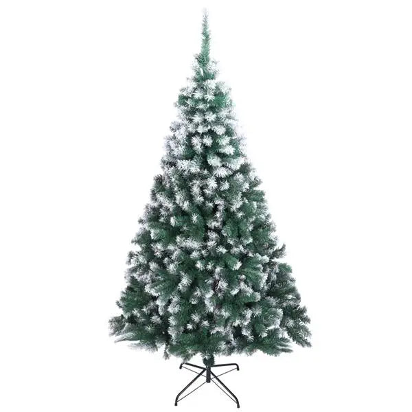 7FT Snow-Flocked Artificial Christmas Tree .870 Branches with Realistic Winter Holiday Design