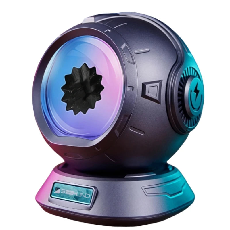 Ferrofluid Speaker, Dancing Ferrofluid Speaker with 2 Adjustable Modes and Colorful Lights