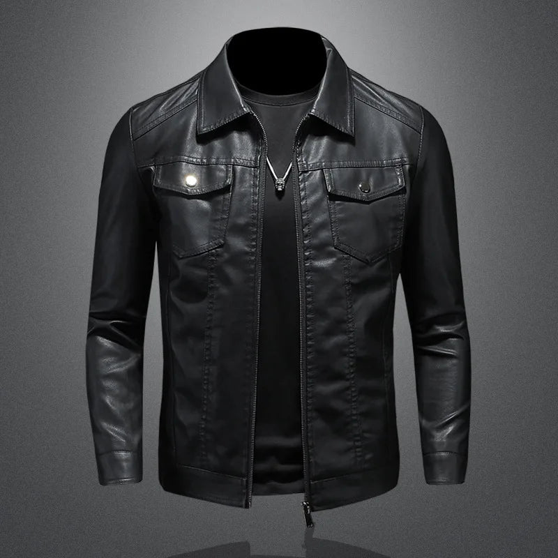 Men’s Premium Leather Motorcycle Jacket