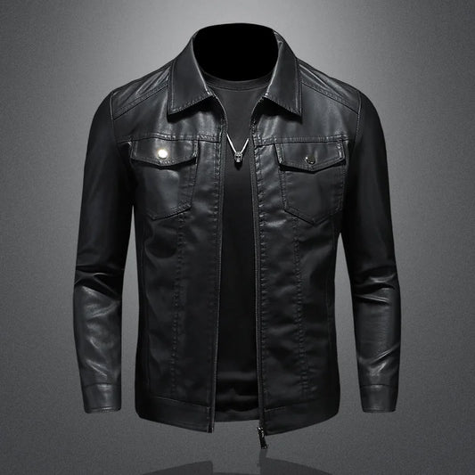 Men’s Premium Leather Motorcycle Jacket