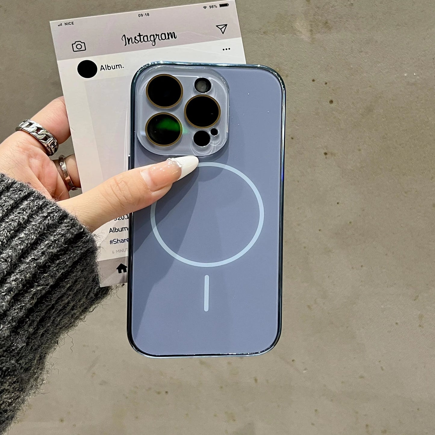 Sleek Magnetic Protective Phone Case with Camera Guard