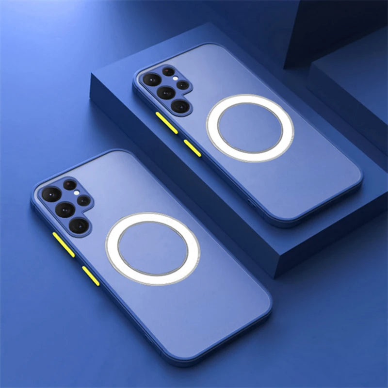Samsung Galaxy Magnetic Wireless Charging Case. Slim Protective Cover