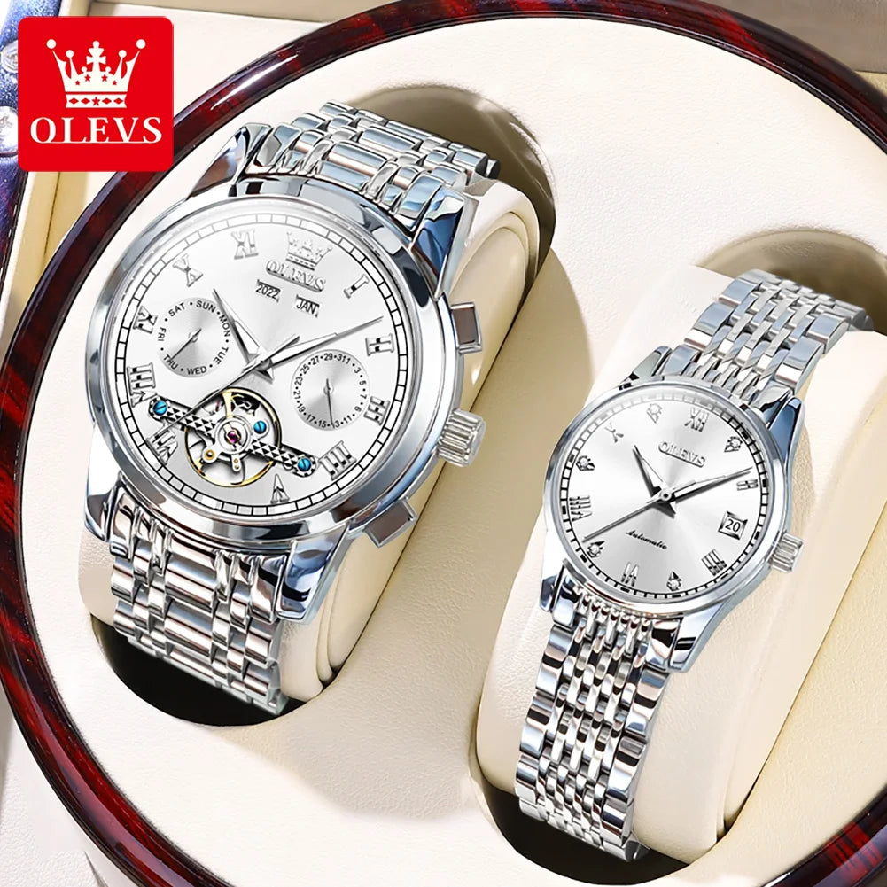 Women’s Luxury Stainless Steel Watch – Elegant Fashion Timepiece.
