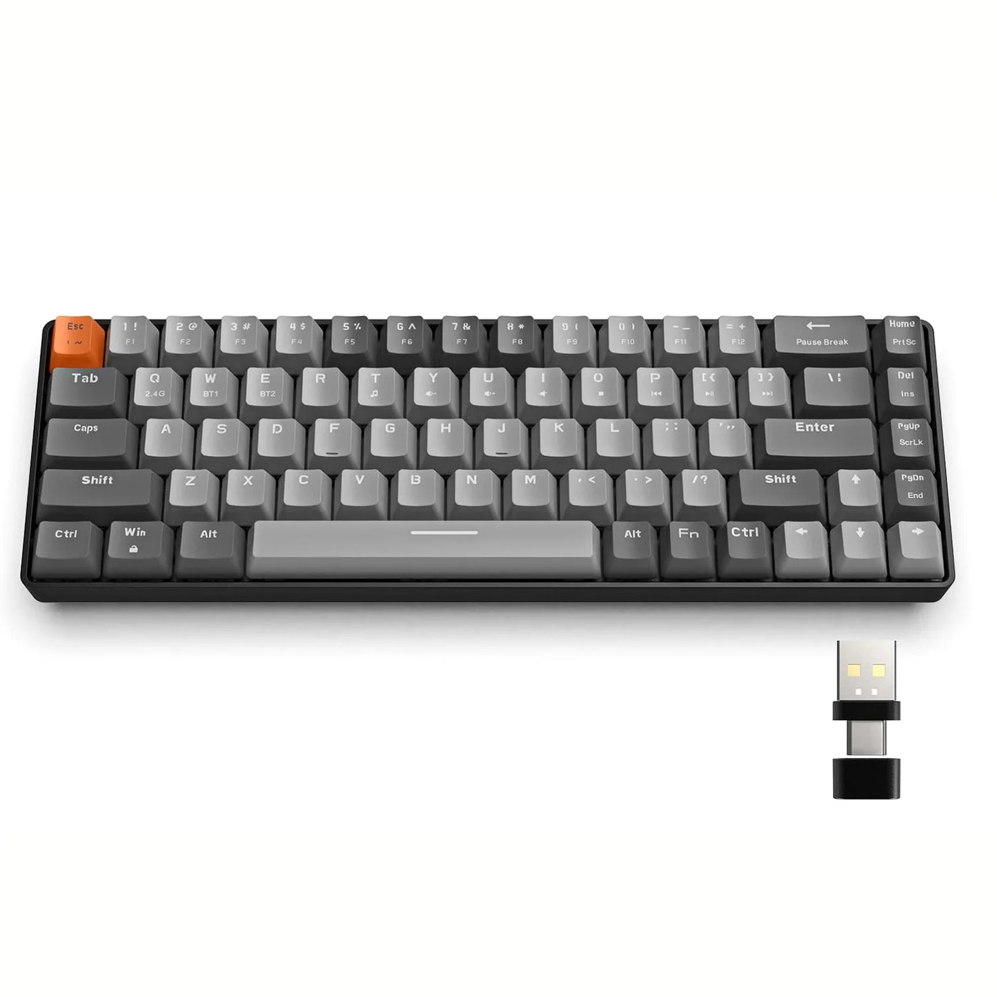 RK68 Wireless Mechanical Gaming Keyboard .Bluetooth 5.0 & Dual Mode Connectivity    Description: