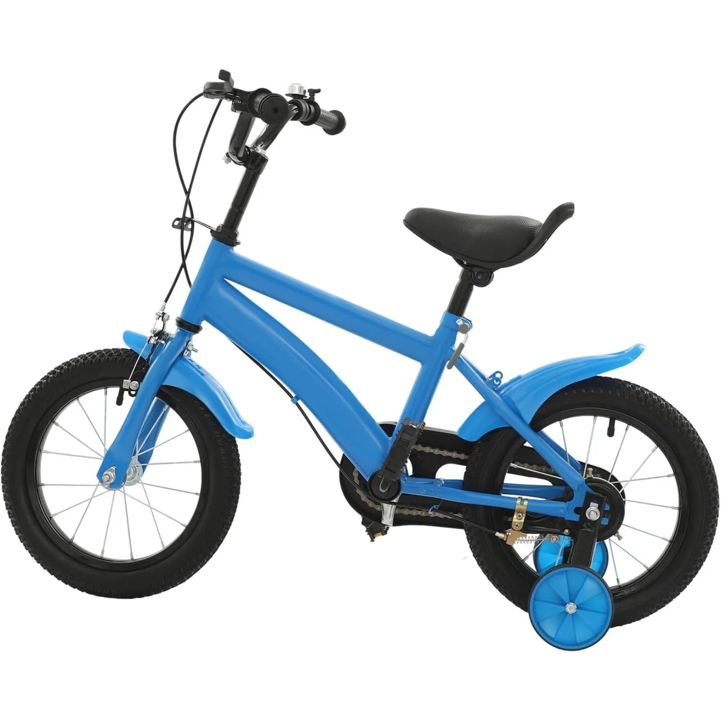 14-Inch Kids Beginner Bicycle with Training Wheels | Adjustable Seat & Handlebars | Children’s Bike for Ages 3–6 | Safe & Durable Ride