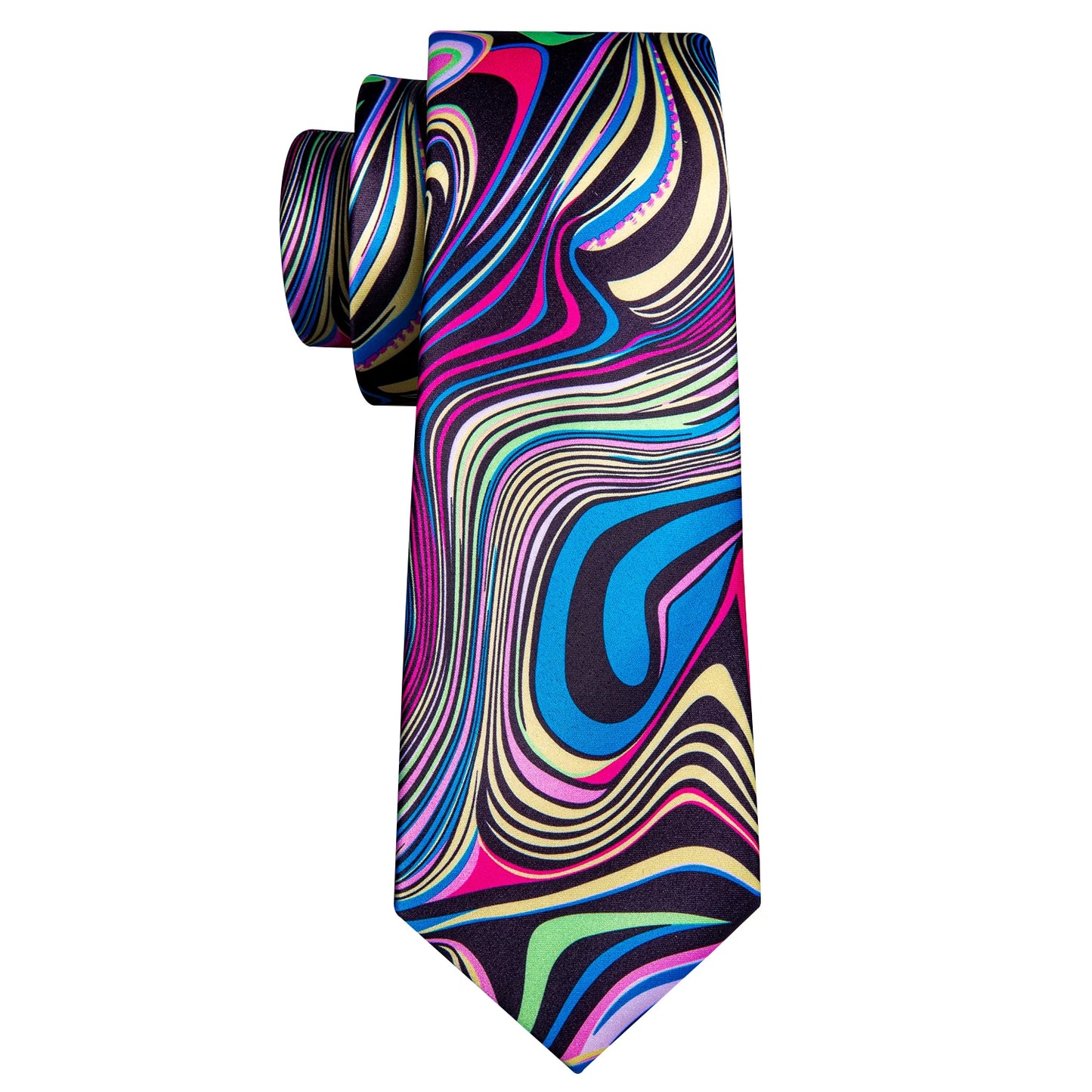Luxury Designer Silk Tie Set for Men,  Necktie, Pocket Square & Cufflinks for Weddings, Business & Formal Events