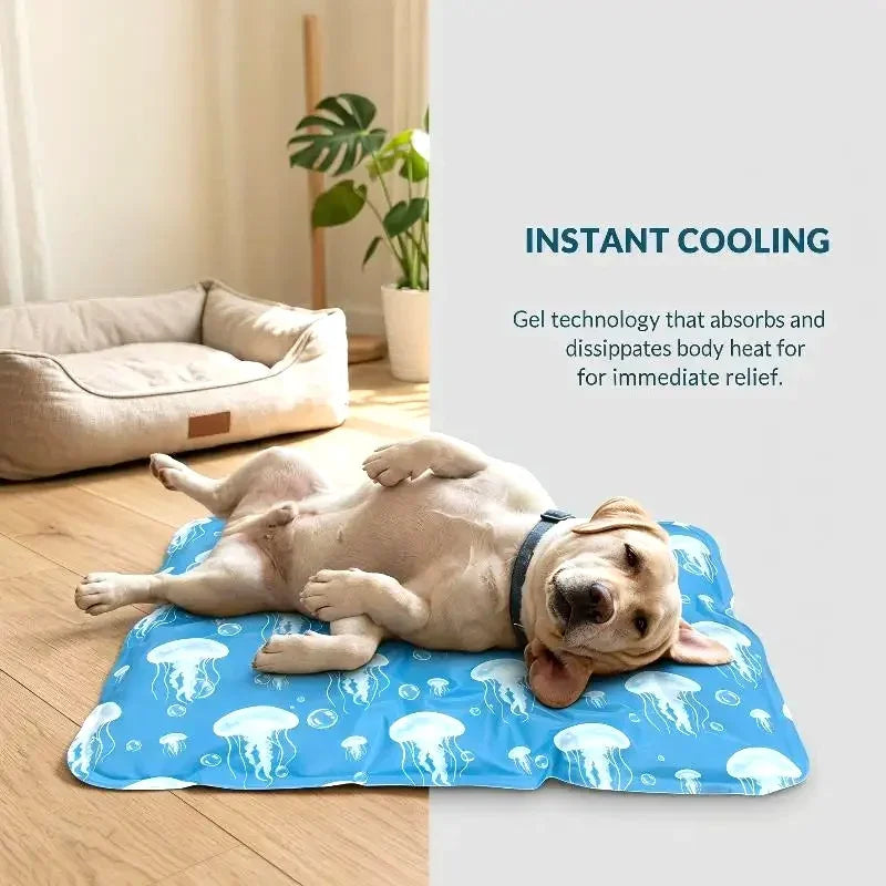 Self-Cooling Gel Pet Mat for Dogs & Cats.Washable Breathable Summer Cooling Pad