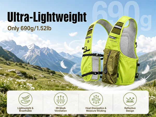 Portable Cooling Vest with Fan System –.Lightweight Summer Cooling Vest for Outdoor Work, Hiking & Camping