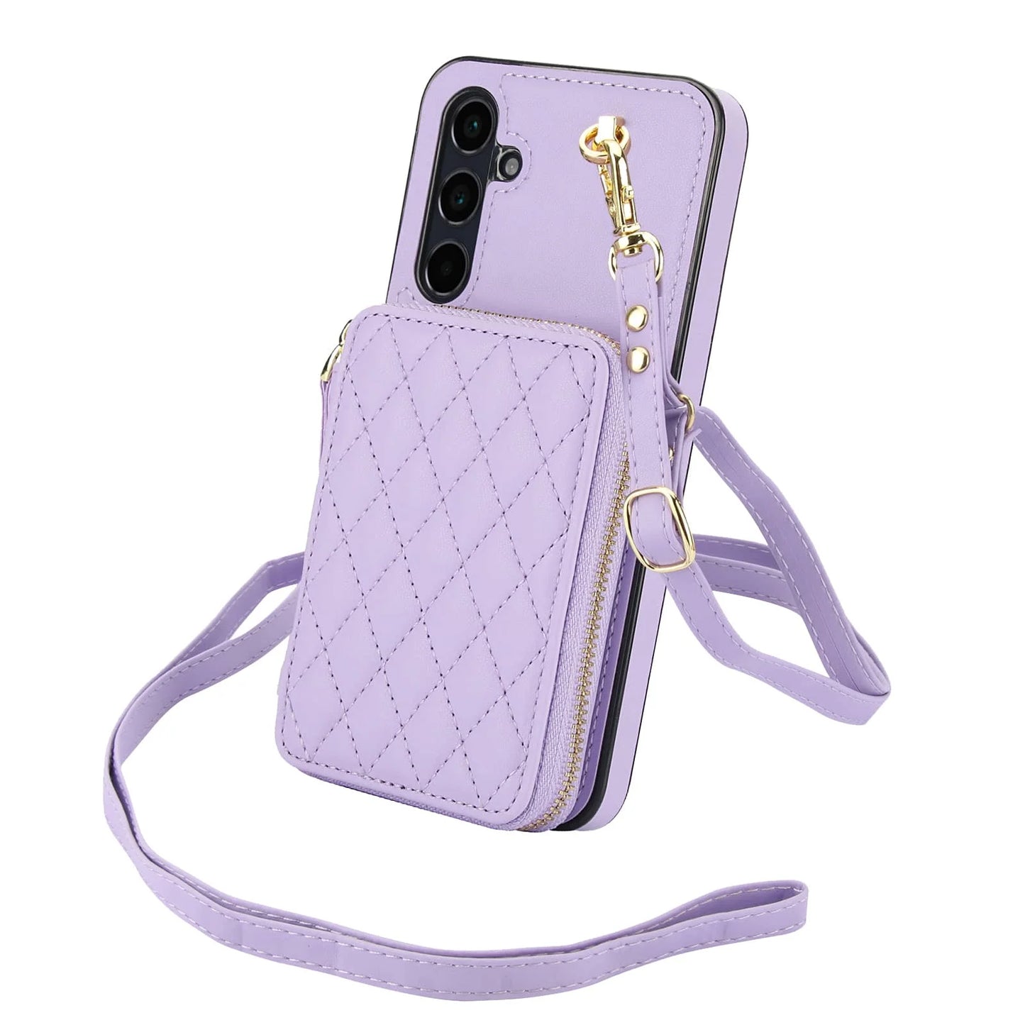 Luxury Crossbody Wallet Phone Case for Samsung Galaxy &nbsp;Card Holder, Strap, Shockproof Protection