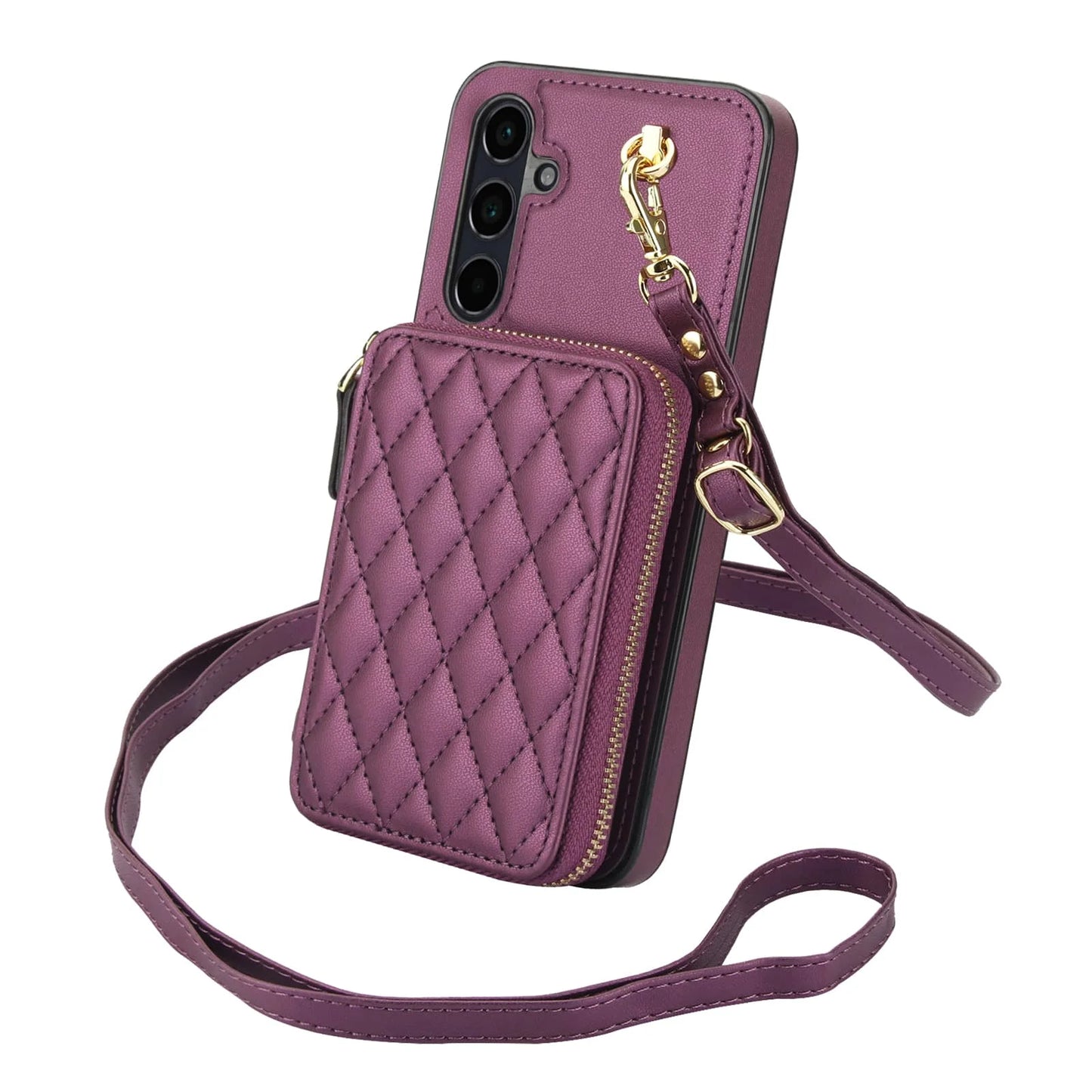 Luxury Crossbody Wallet Phone Case for Samsung Galaxy &nbsp;Card Holder, Strap, Shockproof Protection