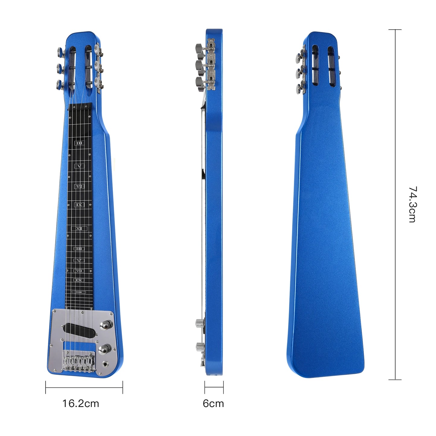 Electric Lap Steel Slide Guitar with Carrying Bag