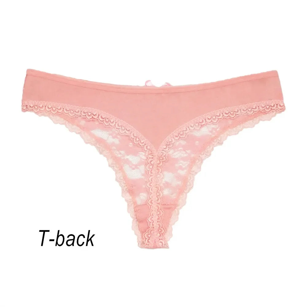 Soft Cotton Lace Thong Underwear for Everyday Comfort