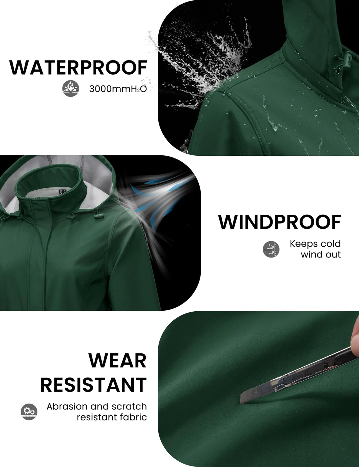 Women's Long Fleece. Lined Hooded Winter Coat – Warm Water-Resistant Jacket
