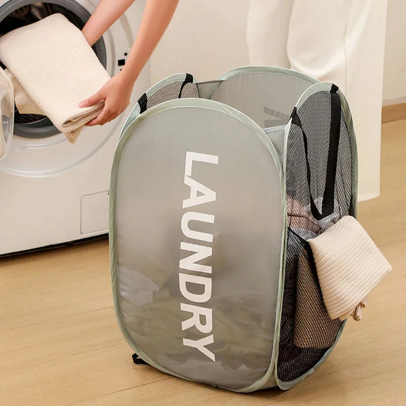 Extra-Large Foldable Laundry Hamper with Carry Handles