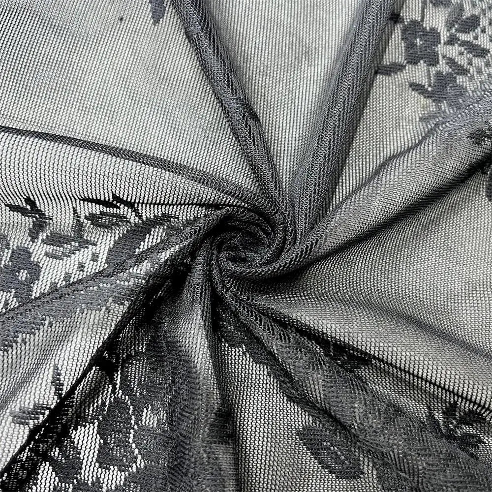 French-Style Romantic Lace Curtain | Floral Pattern Window Panel