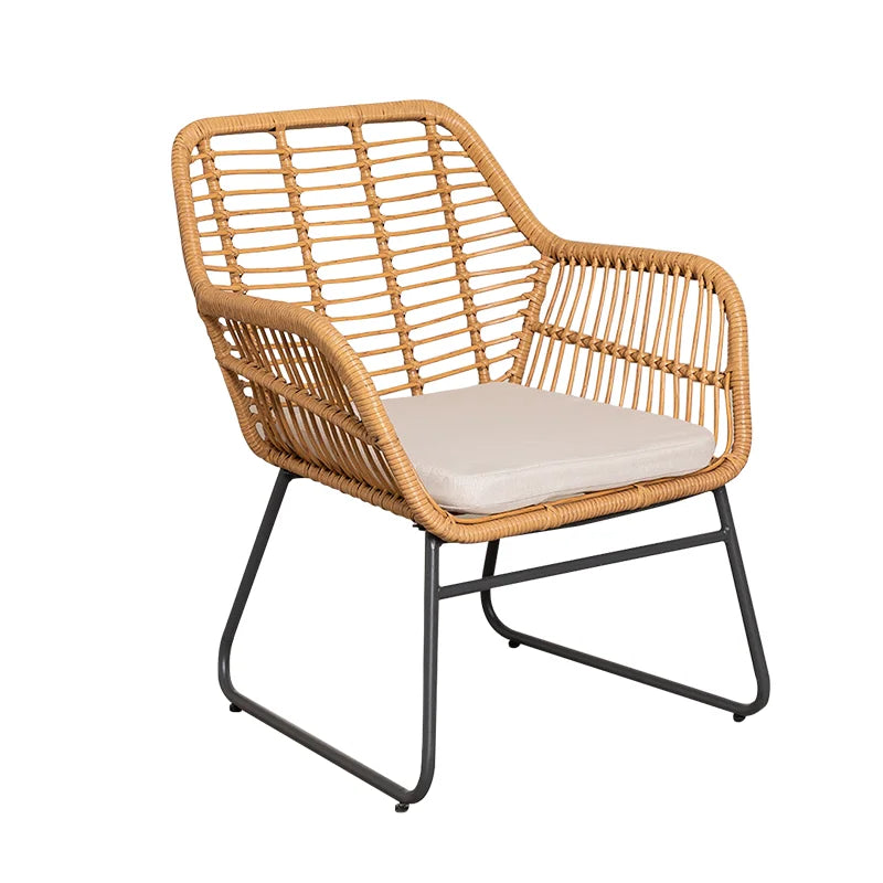 Modern Outdoor Patio Conversation Set.  Waterproof Balcony & Courtyard Lounge Furniture