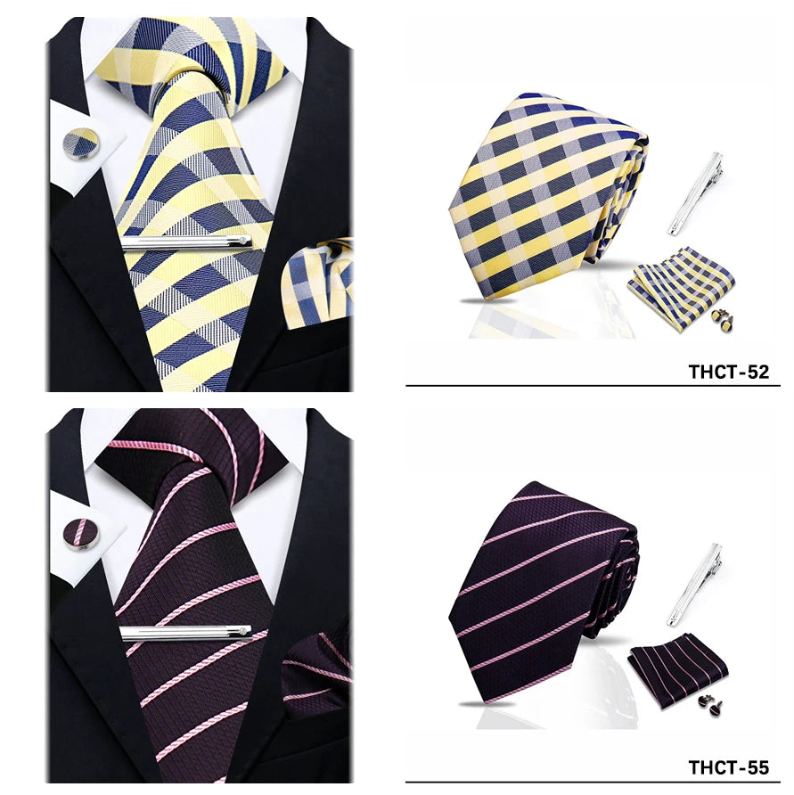 Men’s Luxury Paisley Silk Necktie.Elegant BusinessWedding & Formal Dress Tie for Men