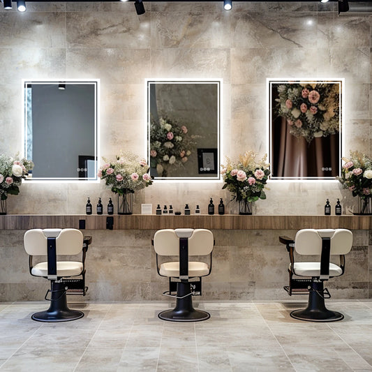 LED Bathroom Mirror Illuminated Wall Mounted Touch Light
