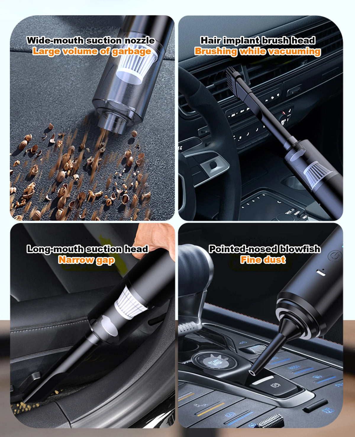 Cordless Handheld Car Vacuum Cleaner | Powerful Portable Auto Vacuum