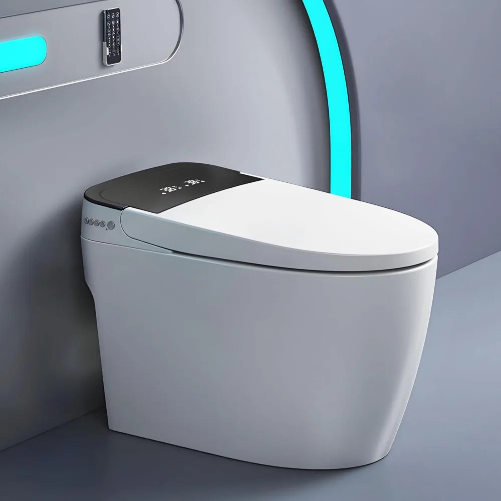 Smart One Piece Bidet Toilet With Auto Open Lid Heated Seat
