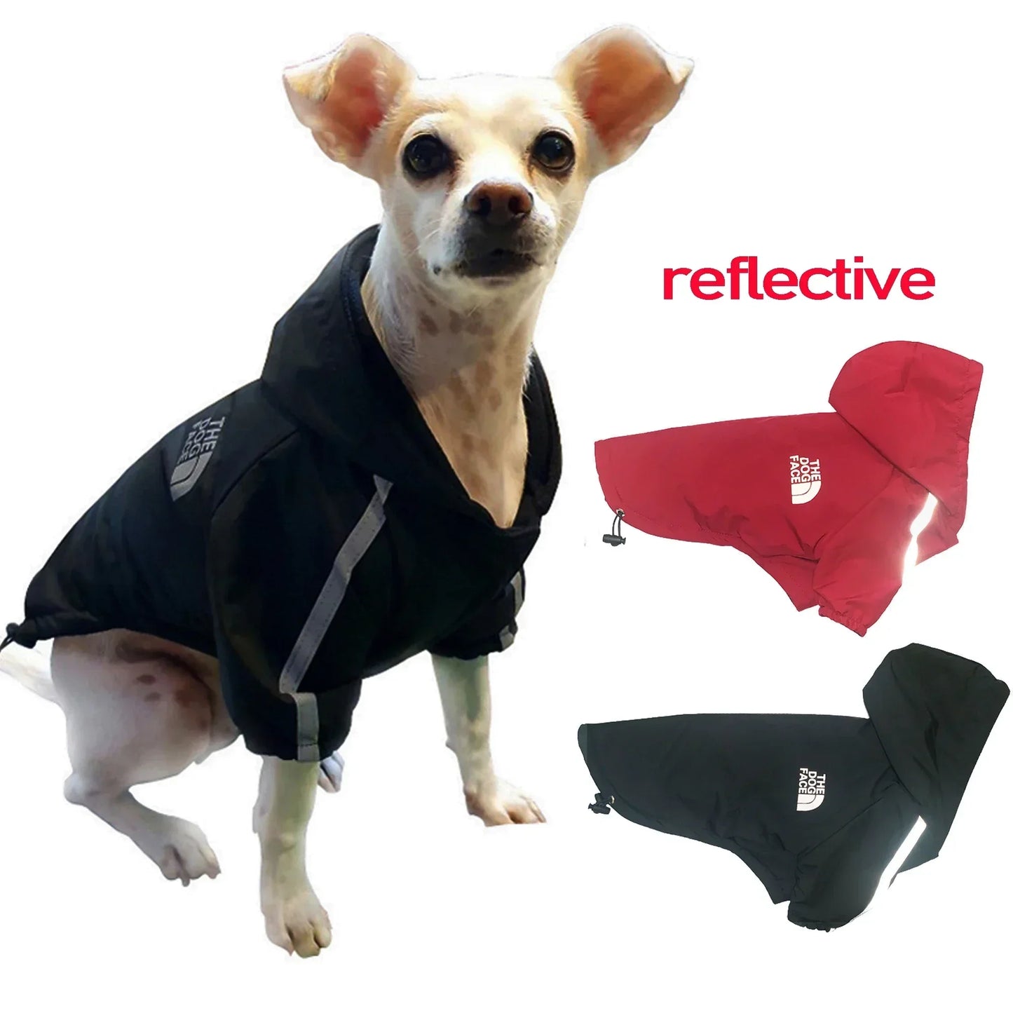 Reflective Waterproof Dog Hoodie Coat for Autumn & Winter