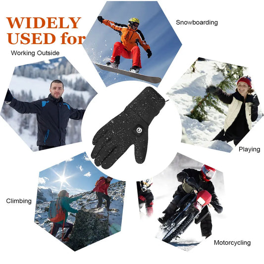 Savior Heat Heated Mittens Waterproof Battery Powered Warm