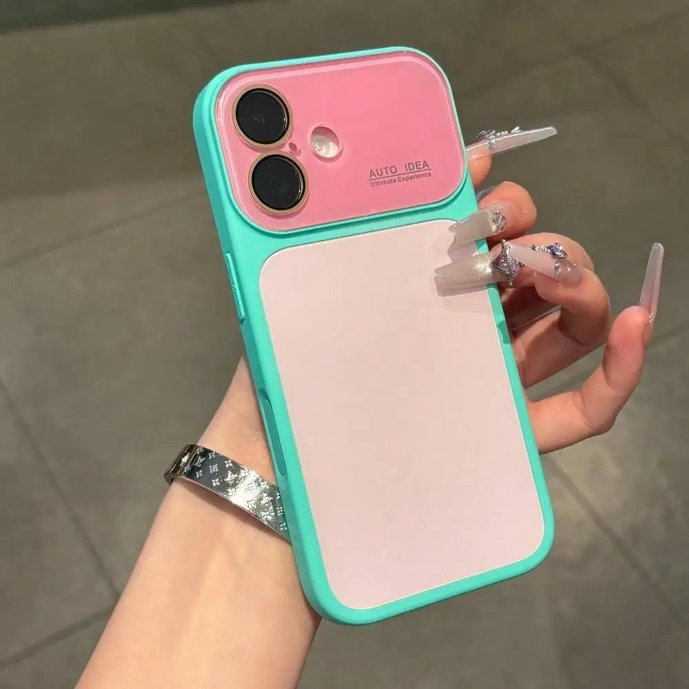 Color Block Protective Phone Case with Contrast Bumper