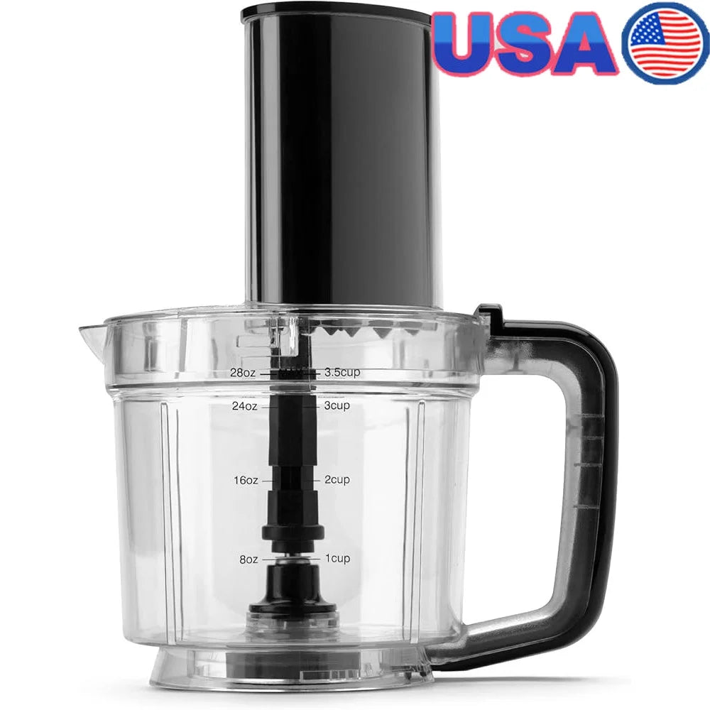 3.5 Cup Food Processor Bowl With Lid Feed Chute And Pusher