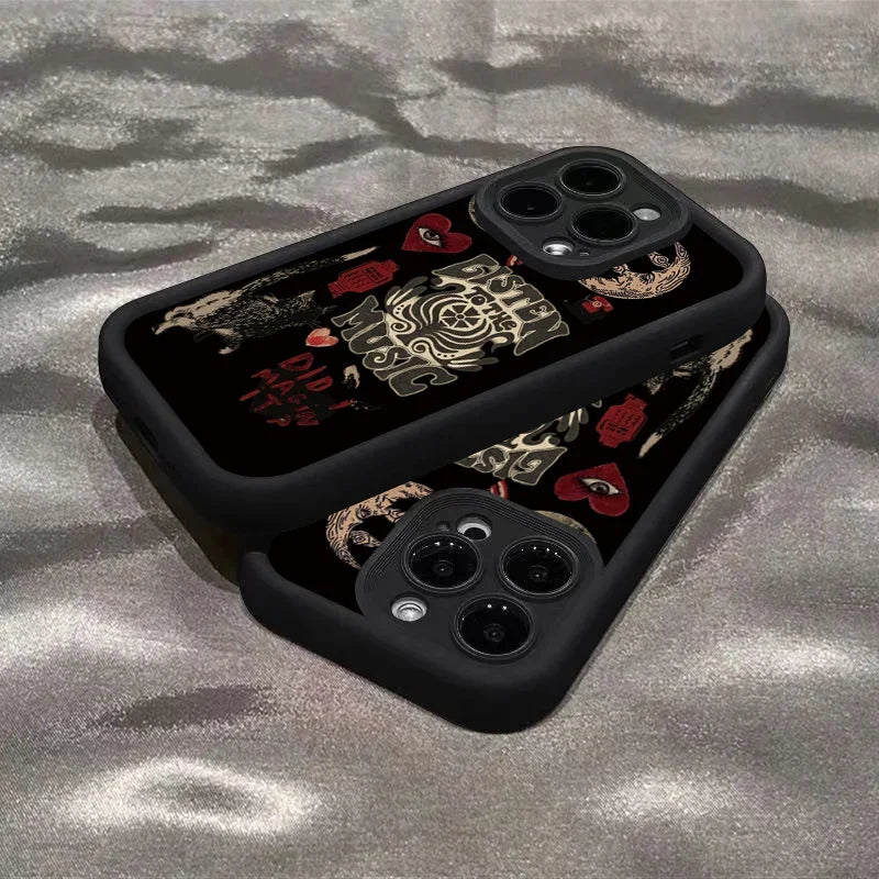 Aesthetic Sun & Moon Glass Phone Case