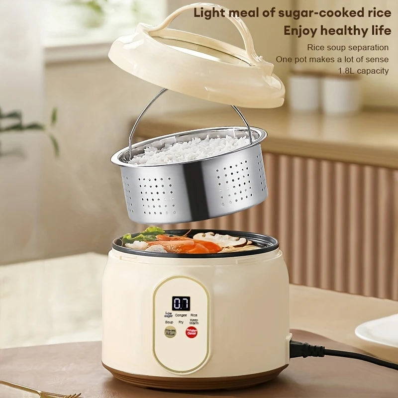 1.8L Electric Rice Cooker Portable MultiCooker Nonstick