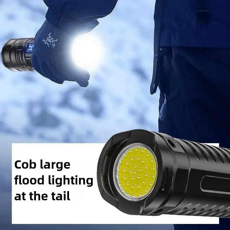Rechargeable Emergency Spotlight – Long Range High-Power LED Searchlight with Built-In Battery