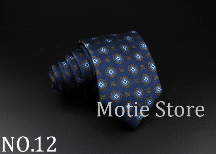 51 Styles Men's Silk Ties Jacquard Striped Plaid Floral Necktie Accessories Daily Wear Shirt Suit Cravat Wedding Party Gift