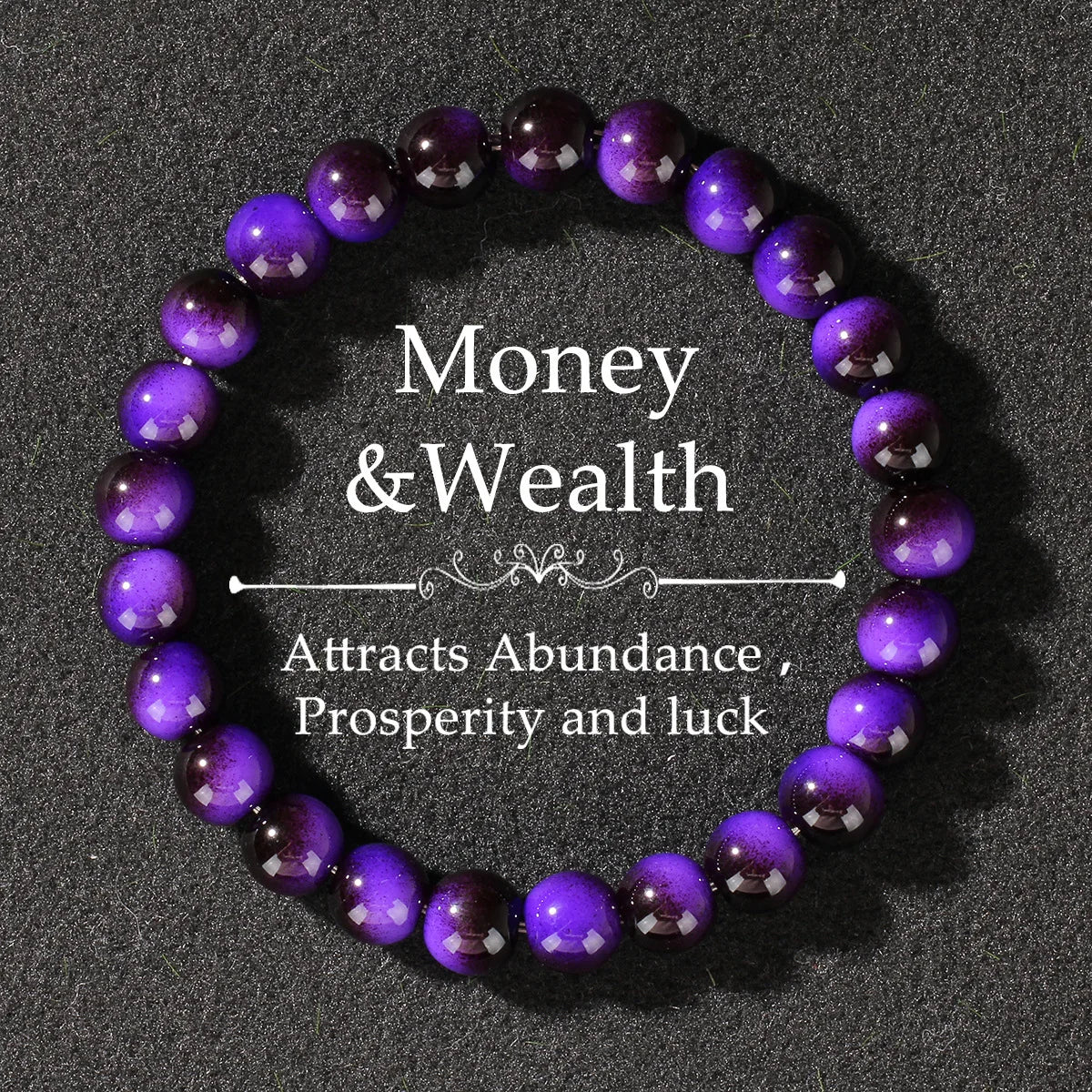 Multicolor Tiger’s Eye Style Beaded Bracelet