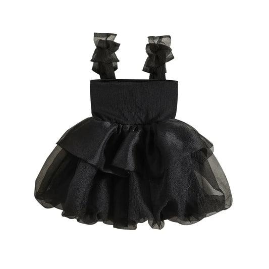 Baby Girl Tutu Dress Summer Toddler Slip Tulle Fairy Dresses Fancy Bow Birthday Clothes Princess Party Outfit