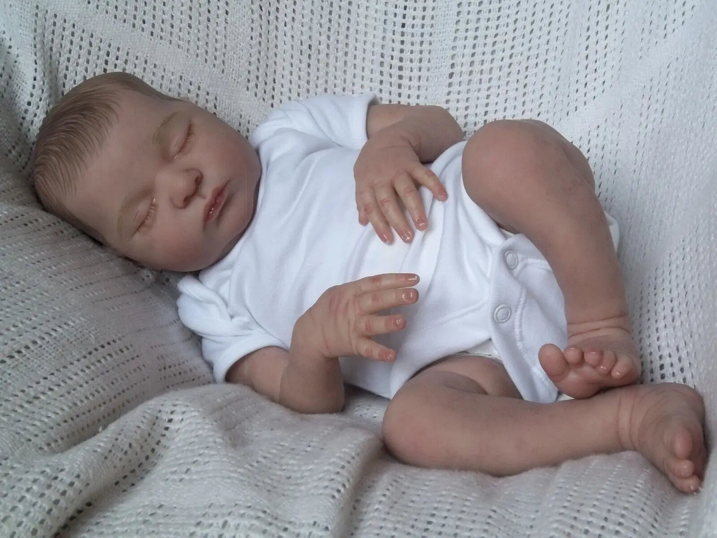 21inch 52cm Already Painted Finished Reborn Baby Doll Laura Handmade Reborn Preemie Baby Newborn Kids Toy Figure Gift Girl Dolls