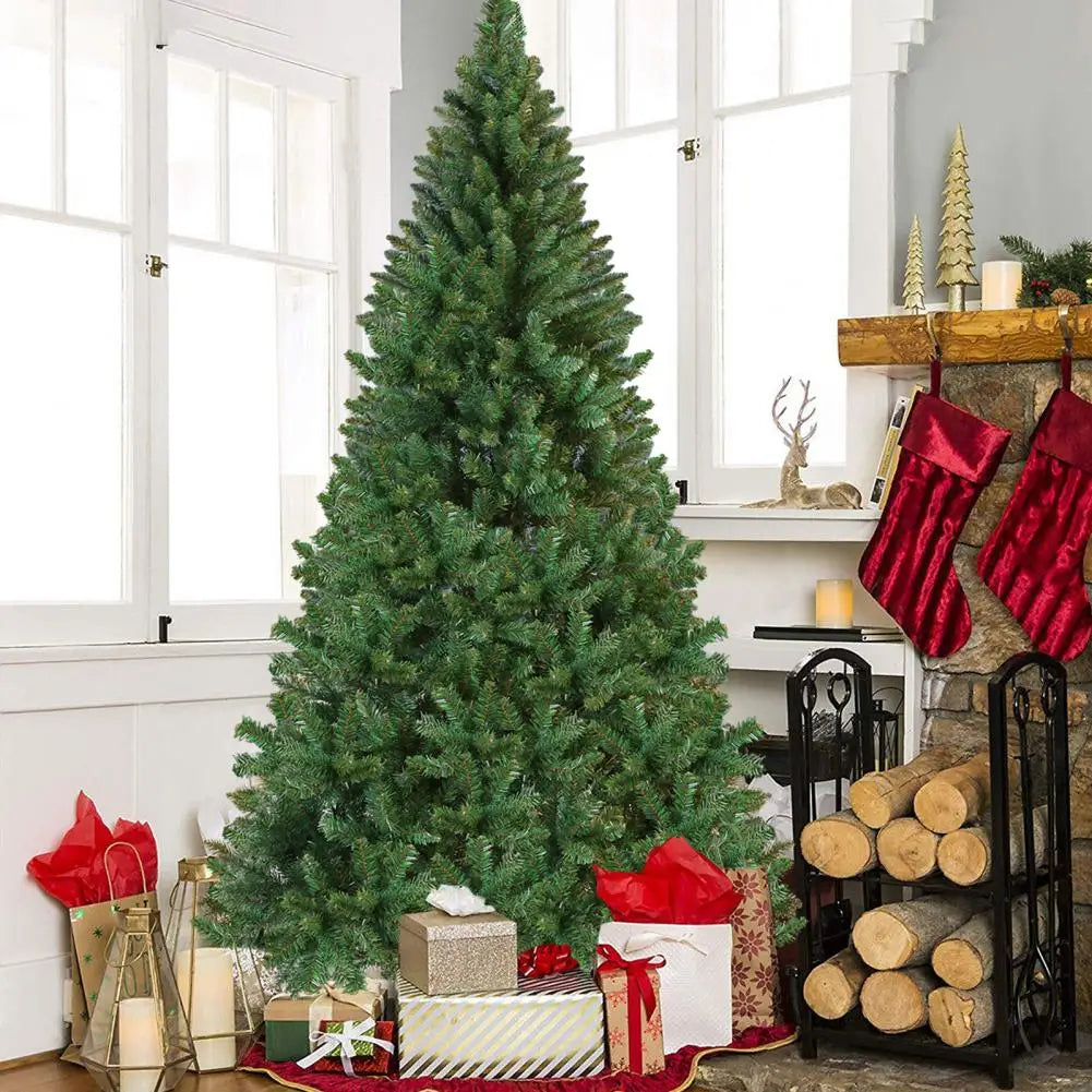 5FT Artificial Christmas Tree with Iron Base Christmas Holiday Pencil Tree with Thick Branch Tips Winter Party Christmas Decor