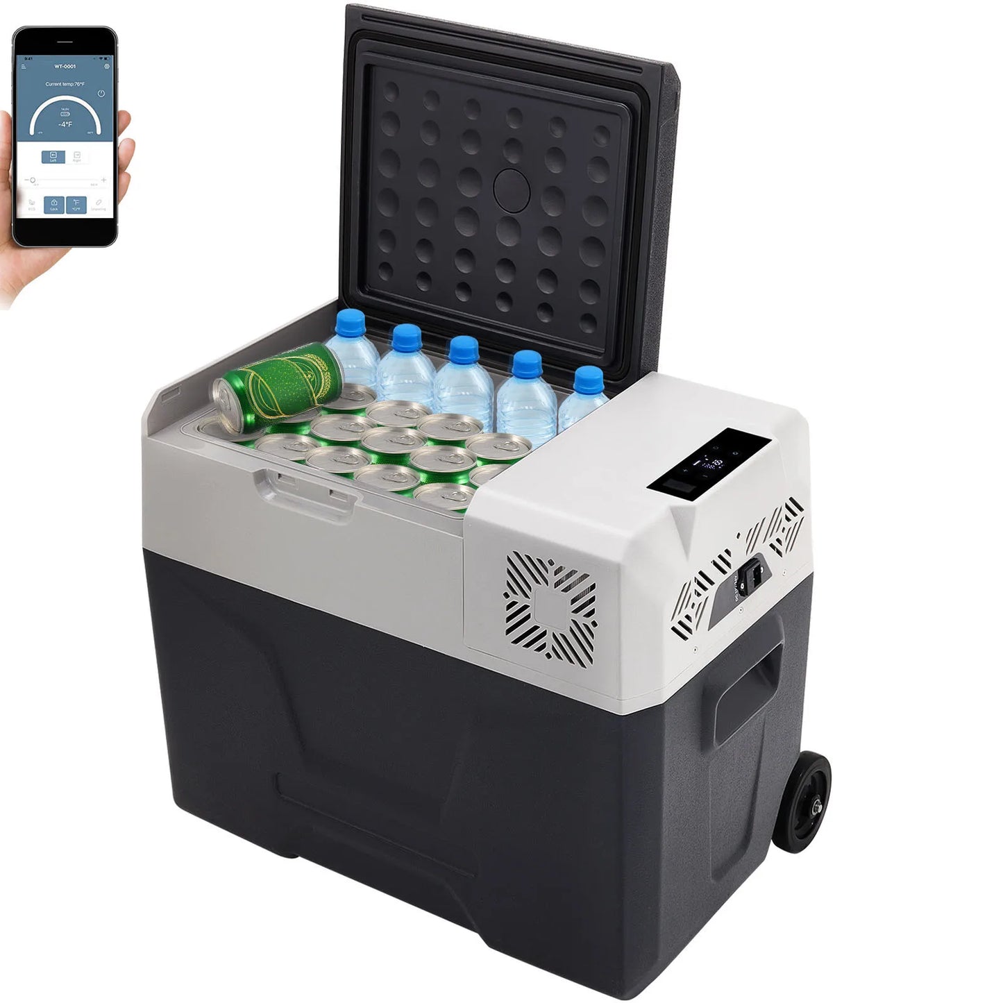 SucceBuy 15–55L Portable Electric Cooler. Compressor Refrigerator Freezer for Car, RV, Camping, Travel, Truck & Outdoor Adventures