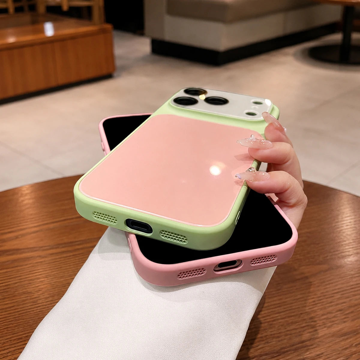 Vibrant Color-Block Protective Phone Case