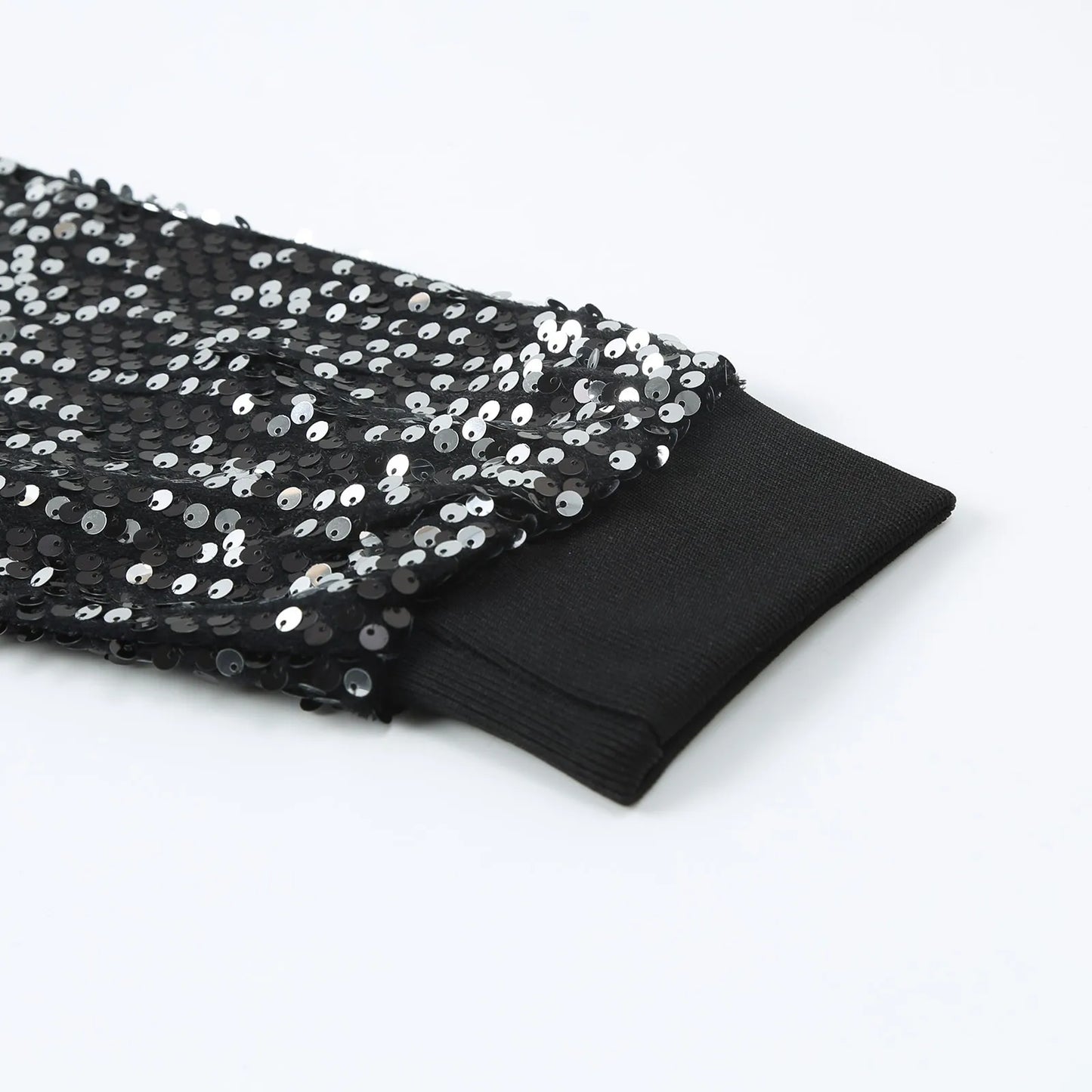 Men’s Luxury Sequin Bomber Jacket.  Stylish Party & Night Out Coat