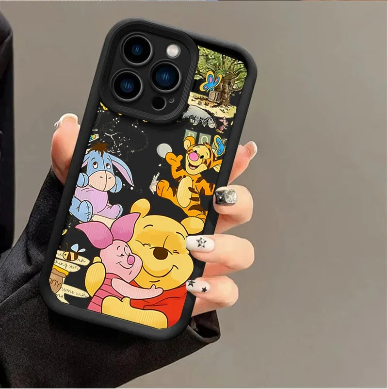 Cute Cartoon Bear Protective Phone Case for iPhone