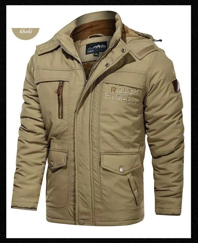 Men’s Winter Fleece Lined Outdoor Parka Jacket