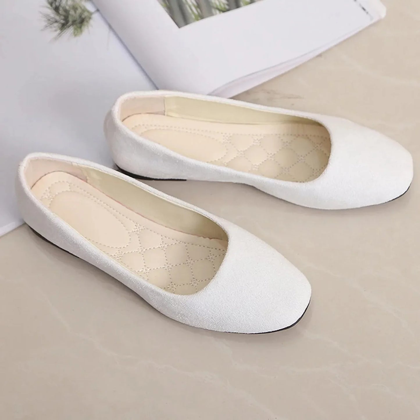 Women’s Genuine Leather Metal Accent Slide Sandals . European Style Luxury Slip-On Flats