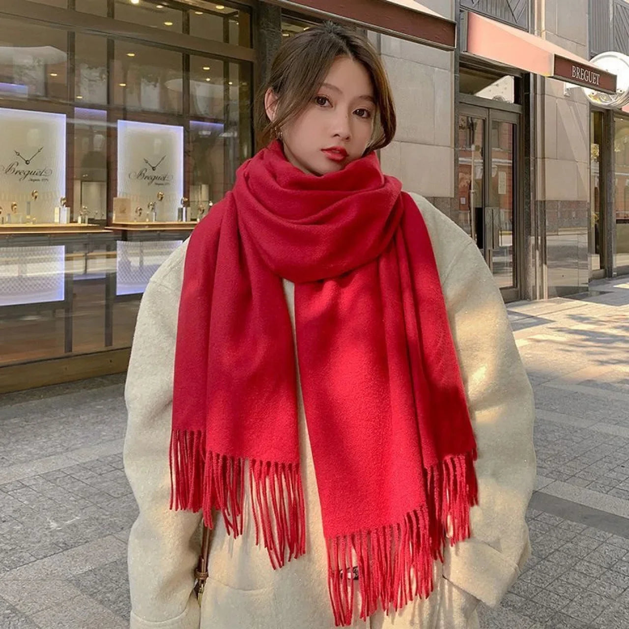 Women’s Black Winter Scarf Shawl