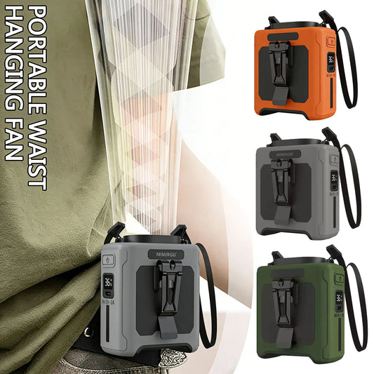 Rechargeable Portable Camping Fan with LED Lantern | USB Hanging Fan for Camping, Travel, Power Outages & Outdoor Adventures