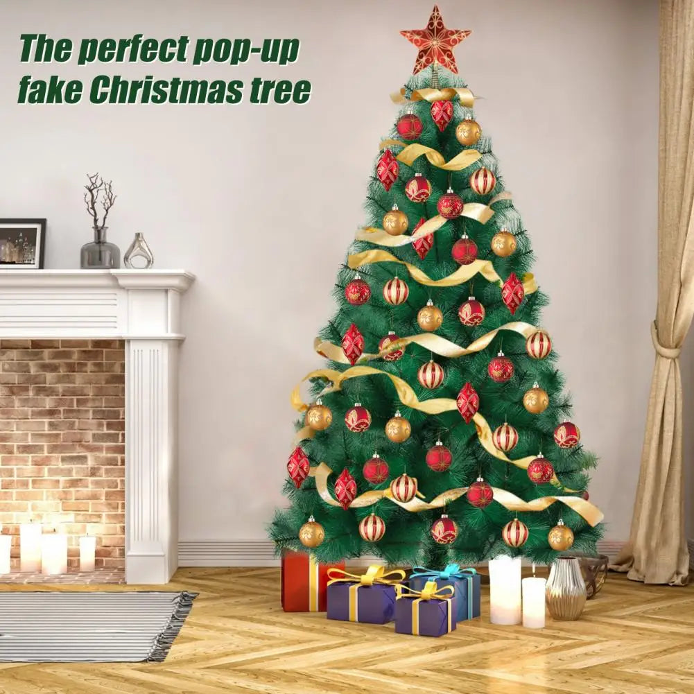 6FT Artificial Christmas Tree with Ornaments & Tree Topper .Full Holiday Decoration Set for Home, Office & Seasonal Displays  Description: