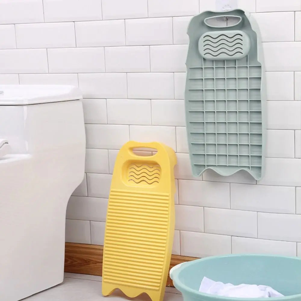 Heavy-Duty Plastic Washboard for Hand Washing Clothes, Delicates, Baby Clothes & Travel Laundry