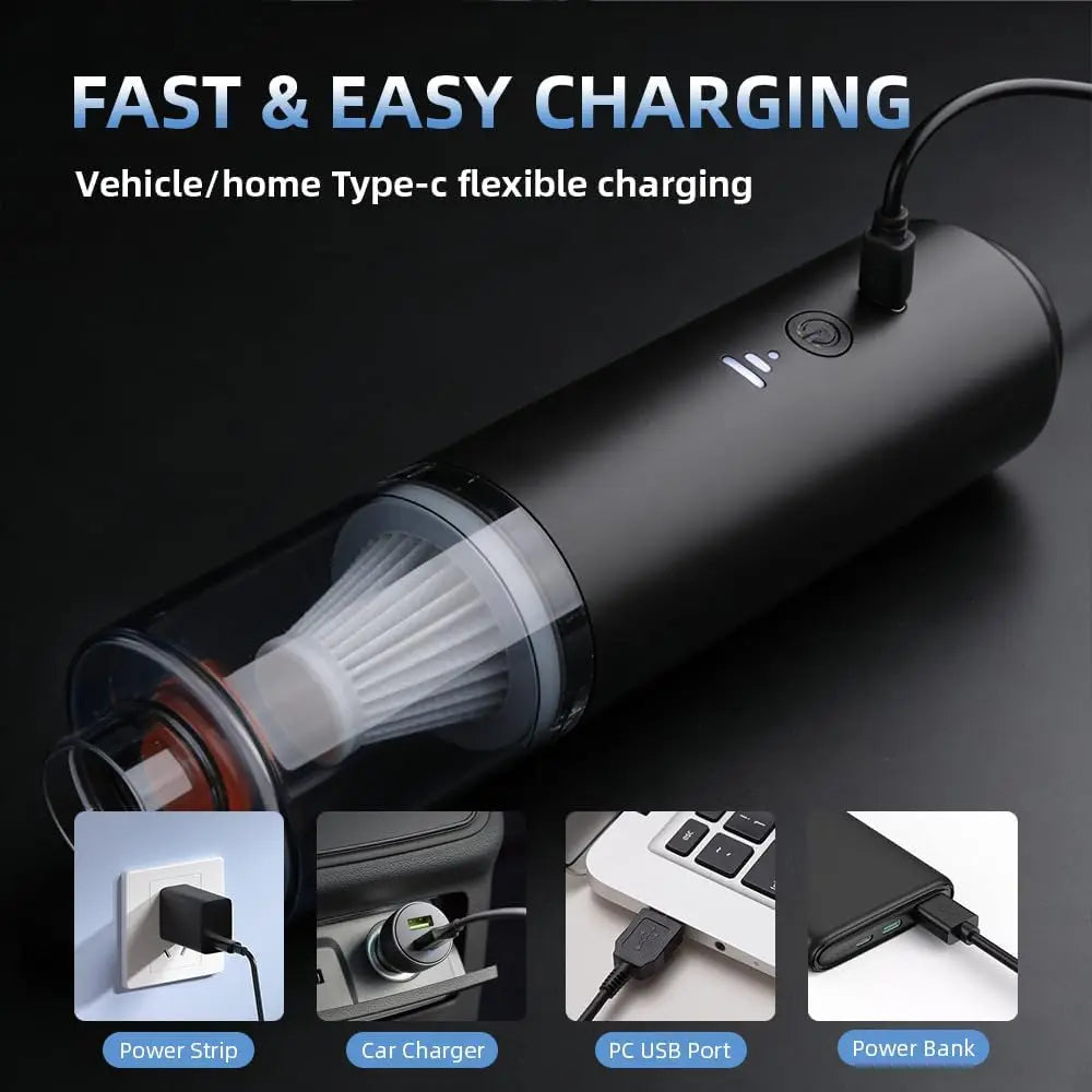 Cordless Handheld Car Vacuum Cleaner | Powerful Portable Auto Vacuum