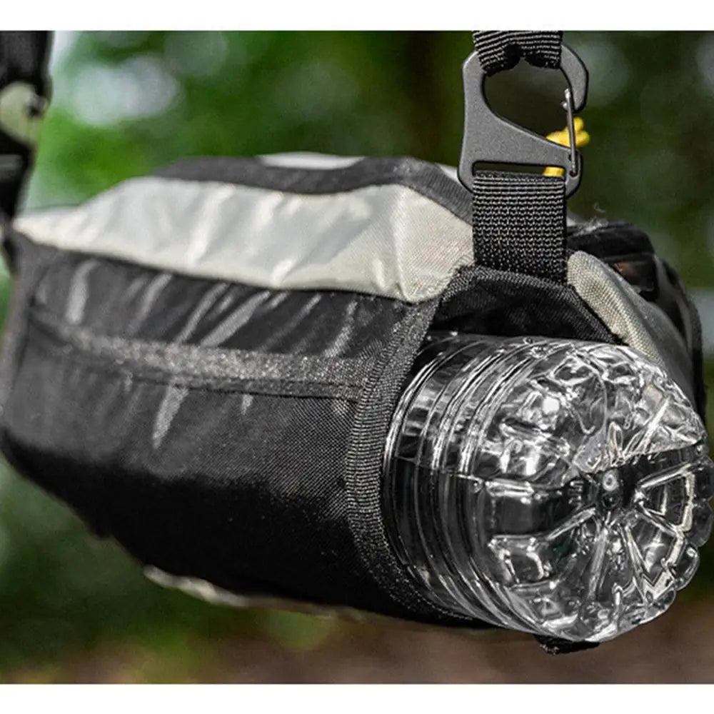 Adjustable Fishing Waist Bag with Rod Holder and Shoulder Strap