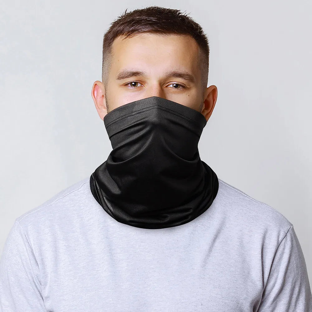 Balaclava Cooling Neck Gaiter Face Mask Sun Cover Neckerchief Bandana Headband for Men Women