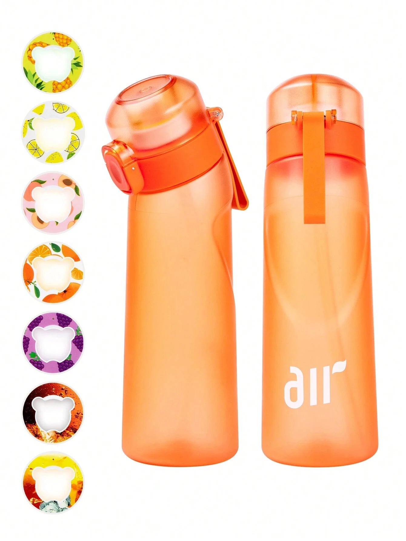 Air Water Bottle with Flavor Pod & Straw – Portable Hydration Bottle for Enhanced Water Flavor